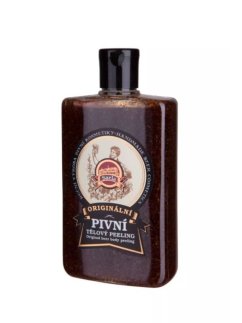 Originální pivní tělový peeling 300 ml – jemné, ale účinné odstranění odumřelých buněk s meruňkovými skořápkami, glycerinem a pantenolem.