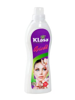 KLASA – Aviváž bílá 1 l – zjemňuje textilie, eliminuje elektrostatický náboj, usnadňuje žehlení a dodává prádlu dlouhotrvající svěžest.
