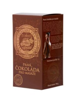 TOMFIT pravá čokoláda pro masáže 700 g v originální krabičce – luxusní čokoládová terapie pro pleťové masky a masáže