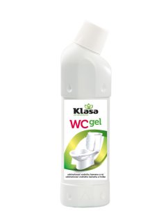 KLASA – WC gel 750 ml – účinně odstraňuje vodní kámen a rez, hustý gel pro hloubkové čištění, zanechává svěží vůnI borovice.