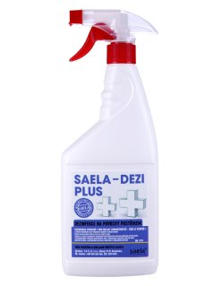SAELA – DEZI PLUS – Dezinfekce na povrchy 750 ml s rozprašovačem – účinný dezinfekční prostředek pro eliminaci virů, bakterií a plísní