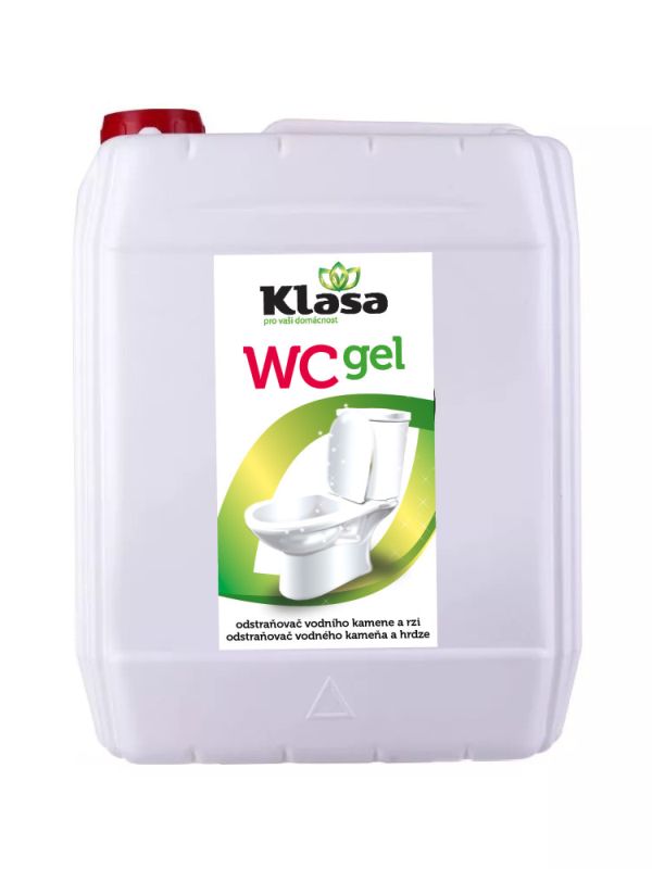 KLASA – WC gel 5 l – velké balení, účinný proti vodnímu kameni a rzi, hloubkově čistí, svěží borovicová vůně.