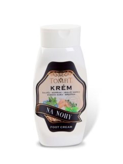 TOMFIT krém na nohy 250 ml – osvěžující a hydratační péče s přírodními extrakty a mentolem.