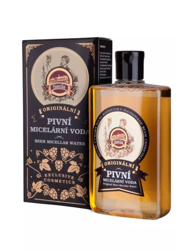 Originální pivní micelární voda 300 ml – jemné a účinné čištění pleti s výtažky z chmele, kvasnic, piva a Panthenolu.