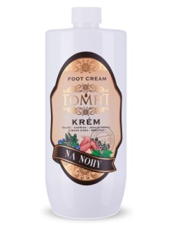 TOMFIT krém na nohy 1 l – profesionální péče pro hydrataci, osvěžení a ochranu pokožky nohou.