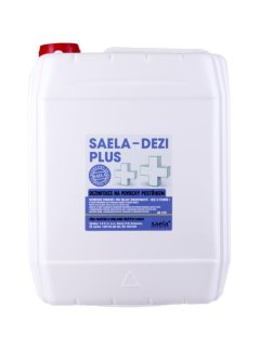 SAELA – DEZI PLUS – Dezinfekce na povrchy 5 l (kanystr) – účinný dezinfekční prostředek s 75,8 % ethanolu pro hygienu povrchů SAELA – DEZI PLUS – Dezinfekce na povrchy 5 l (kanystr) – účinný dezinfekční prostředek s 75,8 % ethanolu pro hygienu povrchů
