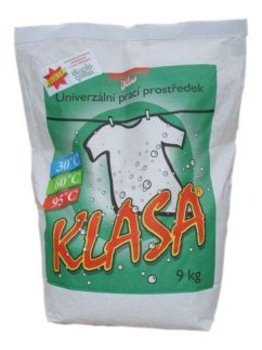 KLASA PLUS – profesionální prací prášek 9 kg pro efektivní a ekologické praní v prádelnách, odstraňuje skvrny a chrání prádlo před zašednutím