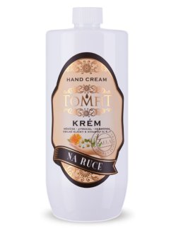 TOMFIT krém na ruce 1 l – profesionální hydratační péče s výtažky z obilných klíčků, měsíčku lékařského a jitrocele. TOMFIT krém na ruce 1 l – profesionální hydratační péče s výtažky z obilných klíčků, měsíčku lékařského a jitrocele.