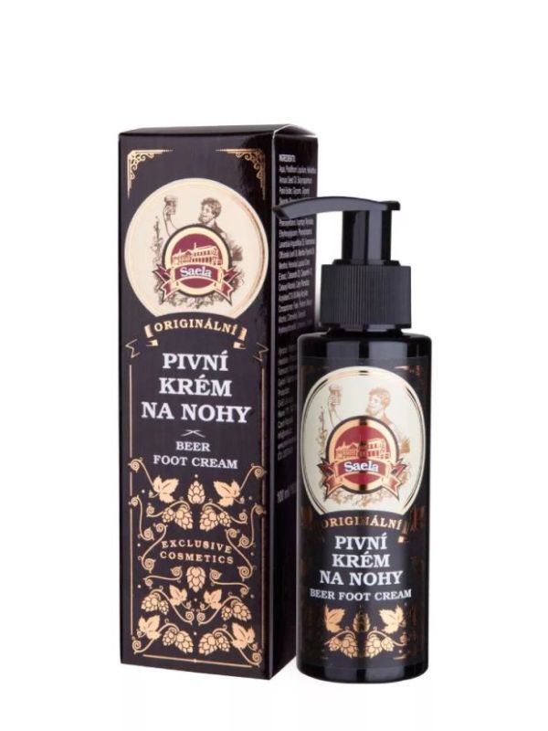 Originální pivní krém na nohy 100 ml – hydratační a regenerační péče s pivními kvasnicemi, chmelem a esenciálními oleji.