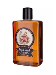 Originální pivní pěna® do koupele 500 ml – relaxační koupel s pivem, glycerinem a vitamíny B pro hydrataci a regeneraci pokožky.