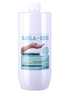 SAELA – DEZI – Dezinfekce na ruce 1 l (náhradní obal) – účinný dezinfekční prostředek s 75,8 % ethanolu pro maximální hygienu rukou SAELA – DEZI – Dezinfekce na ruce 1 l (náhradní obal) – účinný dezinfekční prostředek s 75,8 % ethanolu pro maximální hygienu rukou