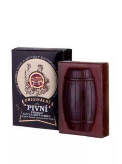 Originální pivní glycerinové mýdlo 140 g – jemné čištění, hydratace a ochrana pokožky díky glycerinu a pivnímu extraktu.