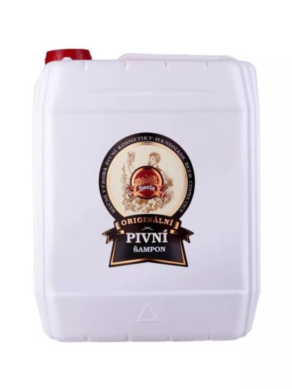 Originální pivní šampon 5 l – velké balení pro regeneraci, pevnost a lesk vlasů s piven, vitamíny B a přírodními extrakty.