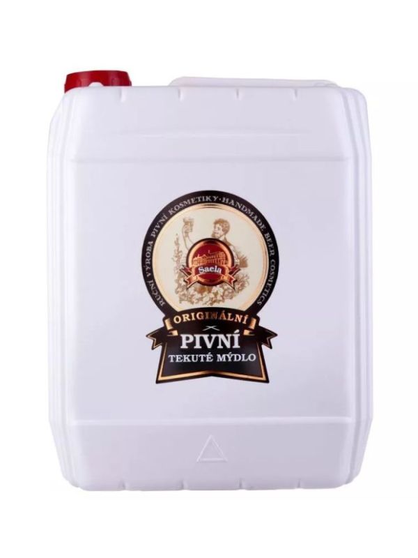Originální pivní tekuté mýdlo 5 l – šetrné mytí, hydratace a regenerace pokožky s pivem, vitamíny B a glycerinem.