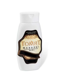 TOMFIT přírodní masážní olej – Mandlový 250 ml – pro hydrataci, regeneraci a péči o citlivou pokožku a vlasy
