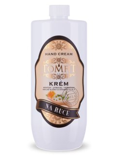 TOMFIT krém na ruce 1 l – profesionální hydratační péče s výtažky z obilných klíčků, měsíčku lékařského a jitrocele. TOMFIT krém na ruce 1 l – profesionální hydratační péče s výtažky z obilných klíčků, měsíčku lékařského a jitrocele.