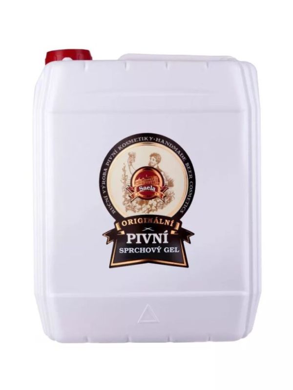 Originální pivní sprchový gel 5 l – velké balení s hydratačním složením s pivem, vitamíny B a glycerinem pro šetrnou péči o pokožku.
